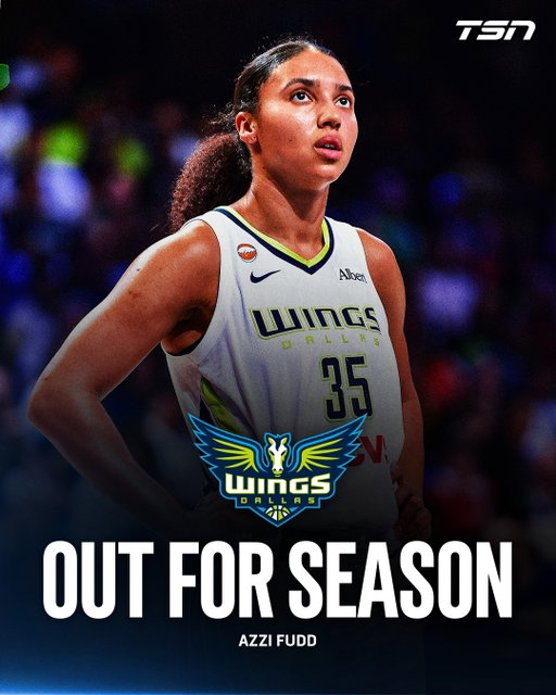 Azzi Fudd will miss the remainder of the 2026 WNBA season and will undergo an arthroscopic procedure to address ongoing right knee soreness, the Dallas Wings announced.