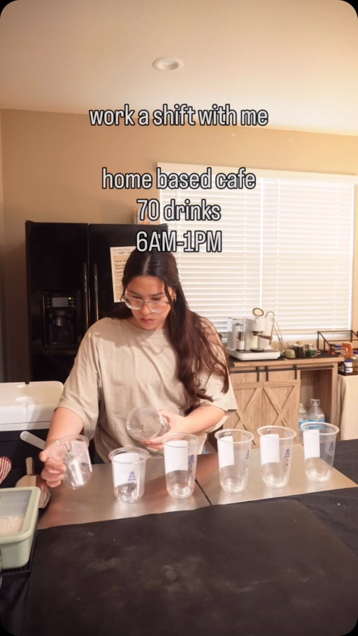 Work a shift with me at my home based cafe ☕️ ♥️#coffeeathome #espresso #homebasedcafe #azcoffee