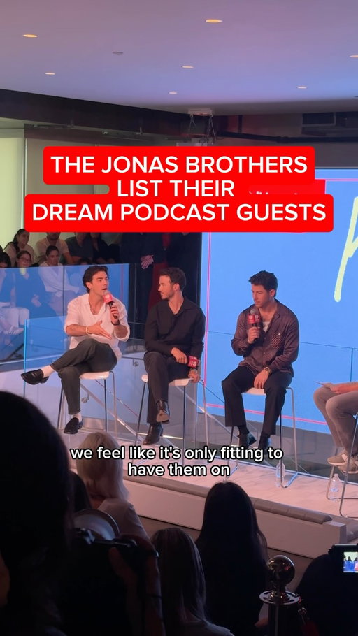 The Jonas Brothers share their dream podcast guests 👀 

Who do YOU most want to see on @heyjonaspodcast