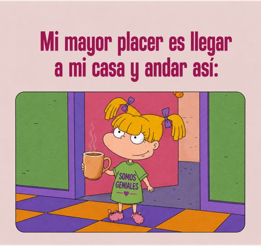 La felicidad para mi es andar en fachas 😅
Soy la única que cruza la puerta y automáticamente se transforma?