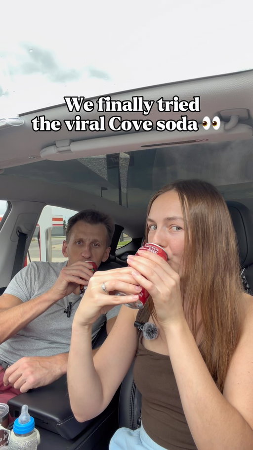 We finally tried the viral Cove Soda 👀🥤 A Target run turned into a family taste test, and we had so much fun trying it together!

Zero sugar, fun flavors, and such a fun Target find. ✨

Have you tried Cove yet? 👇

@covesoda @target 
#CovePartner #CoveSoda #TargetFinds