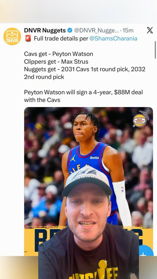 Peyton Watson Trade Instant Reaction: This SUCKS 😶