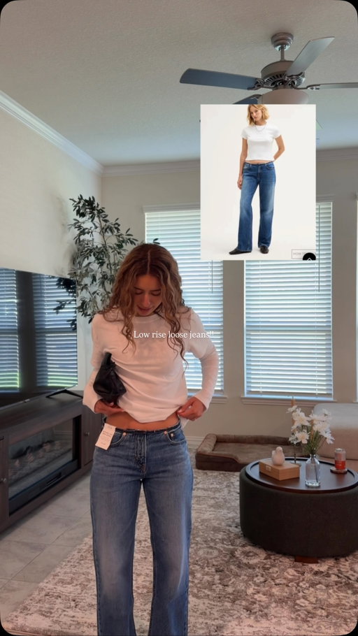 I love a 90s style low loose jean (and luvv that these don’t have a button like the Still Here ones) BUT I think maybe they’re too small?? Ugh I think they’ll be so cute for summer to fall outfits but Lmk what y’all think!! 

#jeansoutfit #90sjeans #minimalistoutfits #chicoutfits #90sjeans summer to fall, madewell jeans