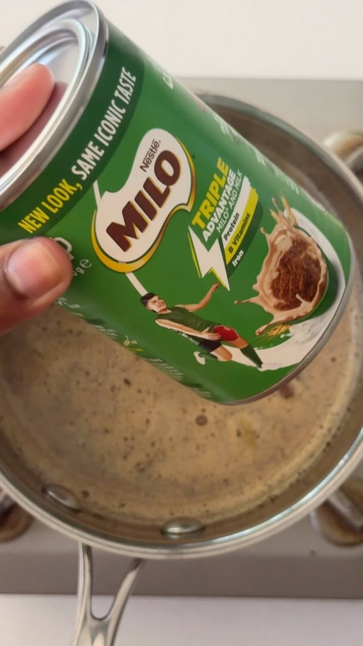 Milo Masala Chai 

If you’ve ever come over to our place growing up you’d very often be greeted with a chai and the night would likely end with one, unless you are my Tata (grandpa) you’d be having whiskey. 

Milo is another one of those drinks that makes me feel like a kid again so why not combine the two.

You can find my family’s chai recipe on page 24 of my cookbook - LINK IN MY BIO
