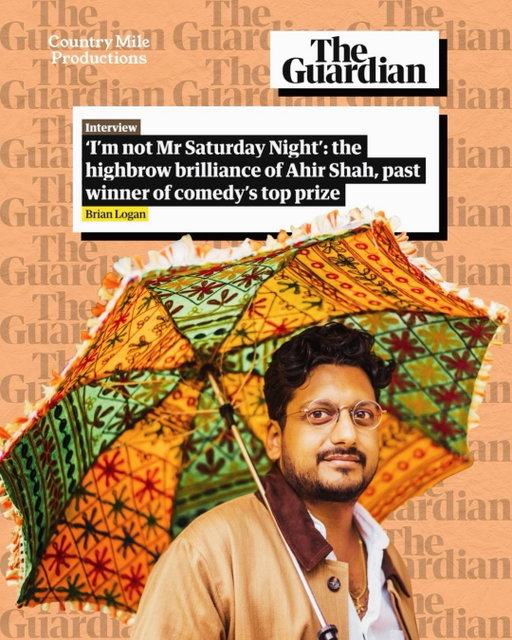 ☂️ Have a read of this really brilliant interview with @ahirshah in @guardian - and then grab your tickets now for GOLDEN! ☂️

Big extra show this Friday, Aug 21, McEwan Hall @underbellyedinburgh - or a handful of final tickets left for some shows next week at @thepleasance One!

🎫 link in bio @edfringe