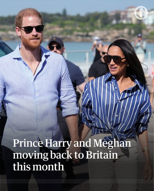 The Duke and Duchess of Sussex are planning to return to live in Britain, six years after leaving for the US, it is understood. 

The couple and their two children, Prince Archie, seven, and Princess Lilibet, five, are expected to relocate later in August to a non-royal residence. 

The property is believed to be outside London, and the children are enrolled to start school in September, the Daily Telegraph and the Sun have reported.  King Charles was reportedly informed on Sunday that his son and daughter-in-law would return to Britain. The Prince and Princess of Wales are said to have also been informed of the decision. William remains estranged from his brother after criticism by the couple aimed at him, Catherine, Charles and Camilla since their departure from the UK. 

The Sussexes, whose security arrangements have not been disclosed, are expected to retain their homes in Montecito, California, and Portugal, where they went on holiday earlier this summer. 

Tap the link in bio for the full story.