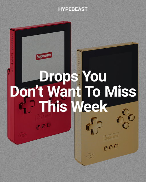 A new week means another round of standout drops worth watching.⁠
⁠
Leading the list is @supremenewyork, kicking off FW26 with its full apparel and accessories lineup, including a metallic Analogue Pocket handheld and, because it’s Supreme, a mailbox. ⁠
⁠
Meanwhile, @palaceskateboards rolls into Fall 2026 Drop 3 with @ebbetsvintage, bringing heritage sportswear into its latest seasonal delivery. Rounding things out, @adidasoriginals gets the pets match-ready with football jerseys and accessories inspired by Manchester United, Arsenal, Liverpool and Real Madrid.⁠
⁠
Swipe through for this week’s highlights.⁠
Photo: Courtesy of brands