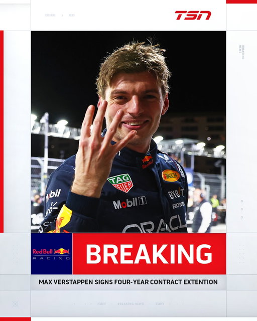 BREAKING: Red Bull Racing announces that star driver Max Verstappen has signed a contract extension that will keep him with the team through 2030. 🏁 #Formula1 #F1