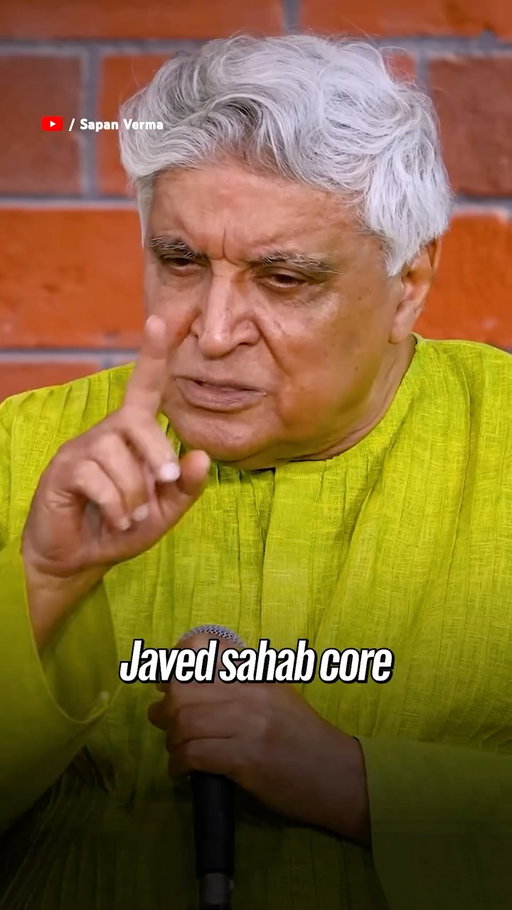 never skip a… 
.
.
.
(Javed Akhtar, funny, interview, roast, savage, comedy, bollywood)