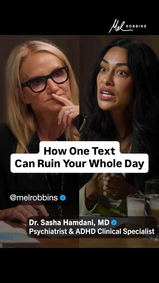 If one text can send you into a spiral trying to figure out whether someone’s mad at you, you need to understand this symptom of ADHD: Rejection Sensitive Dysphoria.

In this episode of @themelrobbinspodcast, Dr. Hamdani (@thepsychdoctormd), a board-certified psychiatrist and leading expert on ADHD, explains one of the least talked about, but most impactful, symptoms of ADHD.

Comment “ADHD” and I’ll DM you the link to the full episode.

Rejection Sensitive Dysphoria is an intense emotional response to real or perceived rejection, criticism, or disappointment.

And for many people with ADHD, it can make a simple text message feel devastating.

As Dr. Hamdani explains, the emotional part of the ADHD brain can react before the logical part has a chance to catch up.

That's why something that seems small to everyone else can completely consume your day.

If you've ever felt this way, you're not dramatic. You're not weak. And you're definitely not alone. This episode is exactly what you need.

🎧 “The ADHD Doctor: How to Focus, Stop Procrastinating, Manage Your Emotions, & Feel in Control”

Listen on Spotify, Apple Podcasts, or YouTube - search “Mel Robbins Podcast Sasha Hamdani”