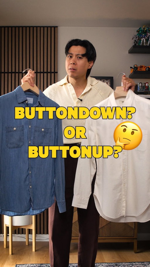 If you’re going to be a menswear nerd, you might as well get the nerdy stuff right 🤓

Buttonups: buttons all the way down the front. Buttondowns: buttons holding the collar down.

Simple.
Unnecessarily confusing.
Very menswear. 
——————————-
#menswear #styleeducation #buttondown #buttonup #fashion101