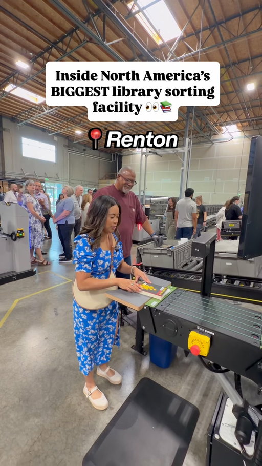 Are you a fan of the King County Public Libraries? King County Public Library’s Central Sorter just opened in Renton! @kingcountylibrary [hosted] 

The KCLS Central Sorter supports the 50 community libraries in King County. This is also the biggest library sorting facility in North America! 

It was incredible to learn how the sorting facility works. We also learned that KCLS supports over 700,000 active cardholders. KCLS also had over 11 million physical checkouts in 2025!

Share this with a book lover who loves KCLS! 📚📚

#kingcounty #publiclibrary #rentonwashington #rentonwa #librarybooks 

If we haven’t met yet, my name is Emma. I’m your official Seattle Girly Guide. Your designated Seattle content creator shares things to do in Seattle and unique experiences in the Greater Seattle area.