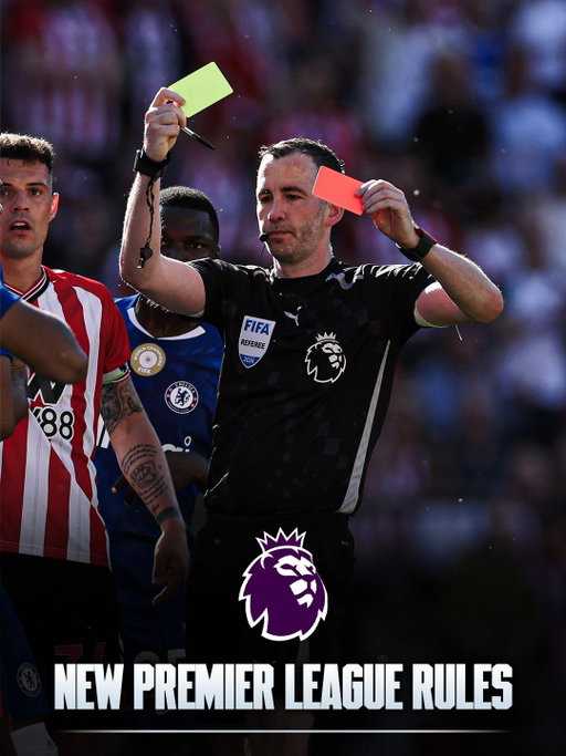 🚨 𝐎𝐅𝐅𝐈𝐂𝐈𝐀𝐋: Premier League has confirmed 𝐧𝐞𝐰 𝐫𝐮𝐥𝐞𝐬 for the 2026/27 season. 📋🏴󠁧󠁢󠁥󠁮󠁧󠁿

✅ 𝐍𝐞𝐰 𝐫𝐮𝐥𝐞𝐬 𝐛𝐞𝐢𝐧𝐠 𝐢𝐧𝐭𝐫𝐨𝐝𝐮𝐜𝐞𝐝:

⦿ Injured players must now stay off the pitch for at least 𝟏 𝐦𝐢𝐧𝐮𝐭𝐞, up from 30 seconds

⦿ A 𝟓-𝐬𝐞𝐜𝐨𝐧𝐝 𝐜𝐨𝐮𝐧𝐭𝐝𝐨𝐰𝐧 for throw-ins and goal-kicks, with the restart reversed if delayed

⦿ Substituted players have just 𝟏𝟎 𝐬𝐞𝐜𝐨𝐧𝐝𝐬 to leave the field, or their replacement waits until the next stoppage

⦿ A new VAR review specifically for clearly 𝐰𝐫𝐨𝐧𝐠 𝐬𝐞𝐜𝐨𝐧𝐝 𝐲𝐞𝐥𝐥𝐨𝐰 cards resulting in a red

⦿ A trial requiring managers to nominate an outfield player to leave the pitch for a minute whenever play is stopped for a goalkeeper injury

❌ What’s 𝐧𝐨𝐭 𝐜𝐨𝐦𝐢𝐧𝐠 from this summer’s World Cup:

⦿ Hydration breaks 

⦿ VAR reviews for incorrectly awarded corners

⦿ The red-card protocol for players covering their mouths

⦿ Yellow cards being reversed for mistaken identity or diving, VAR can only correct who was booked, not the decision itself

𝐃𝐎 𝐘𝐎𝐔 𝐀𝐆𝐑𝐄𝐄 𝐖𝐈𝐓𝐇 𝐓𝐇𝐄 𝐂𝐇𝐀𝐍𝐆𝐄𝐒? 👇🏻