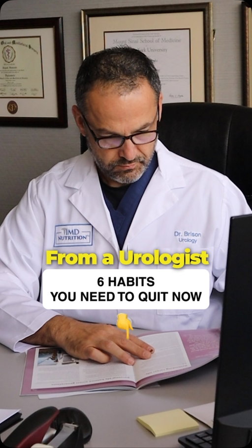 🩺 6 Everyday Habits You Need to Quit for Prostate & Urinary Health!
Are your daily routines putting unnecessary stress on your bladder and prostate? A board-certified urologist highlights the 6 habits you need to drop now to protect your urinary system, maintain healthy flow, and support long-term prostate vitality ⚡️

1. Holding Your Urine for Long Hours 🚽 Repeatedly ignoring the urge to go stretches the bladder wall and can weaken the muscles needed for complete emptying.

2. Chronic Low Water Intake 💧 Concentrated urine acts as a direct irritant to the bladder lining and significantly increases the risk of kidney stones.

3. Overconsuming Artificial Sweeteners 🥤Certain synthetic sugar substitutes irritate the bladder, leading to unwanted urgency and frequent bathroom trips.

4. Ignoring Changes in Urination Stream ⚠️ Dismissing a weak stream or frequent nighttime wakes as “just aging” delays essential prostate care.

5. Extended Sedentary Time 🪑 Sitting for long, uninterrupted periods creates pelvic congestion and reduces healthy circulation to urologic tissues.

6. Skipping Targeted Urological Nutrition 🎃 Missing out on key nutrients like saw palmetto, zinc, and beta-sitosterol that actively support normal prostate size and urinary health.

🛡️ Take Control of Your Urological Health Today!
Dropping harmful habits is crucial: give your body physician-formulated daily support for effortless flow and complete prostate confidence.

🔗 Click 1md.org to shop 1MD Nutrition! 🔗

#ProstateHealth #Urology #1MDNutrition #MenHealth #UrinaryHealth