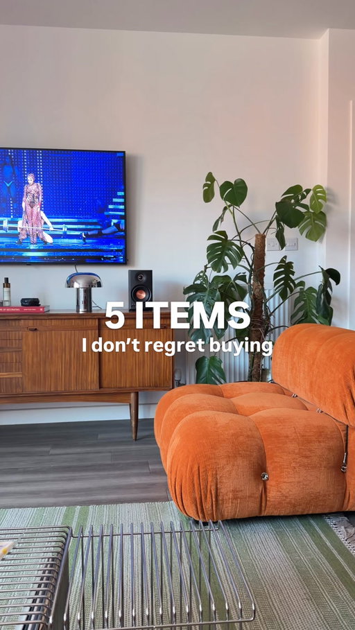 5 things at home I’d buy again… and again! 

#midcenturymodern #homestyling #midcenturyhome #interiorinspo #homeinspo 

mid‑century, teak, warm wood, clean lines, retro, minimal, textures, details, coffee bar, aesthetic, cosy corner, warm tones, vintage, home styling, small space, glow‑up, coffee setup, mood lighting, intentional decor, warm vibe, mid century design, vintage furniture