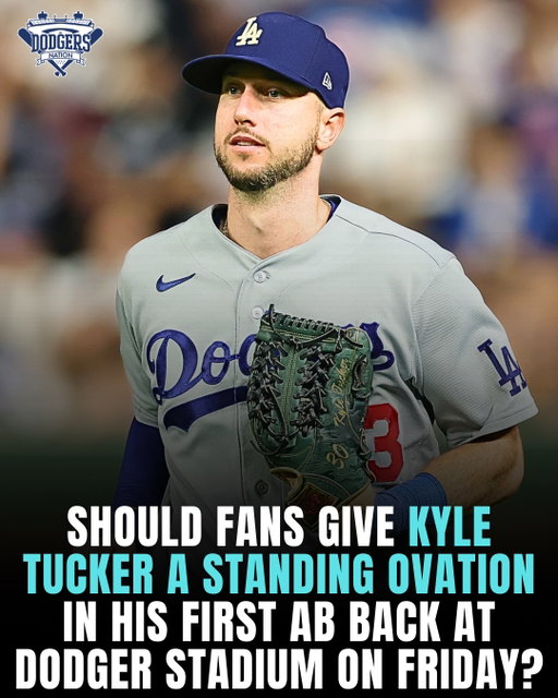 Should Dodgers fans give Kyle Tucker a standing ovation in his first AB back at Dodger Stadium on Friday? 

It’s been a brutal season for Tucker so far after signed a deal with LA that made him the highest-paid player in MLB annually and he’s had his worst production at home.

He did snap his 0-26 skid in this last series vs the Rockies and this is an opportunity to show the fanbase is still behind him 💪

@dodgerdan213 @avaonbrand & @noisebynoel broke it down on a new episode of Dodgers Nation Live, catch the full episode on YouTube!

#losangeles #dodgers #dodgerstadium #trending