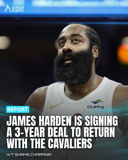 James Harden is staying in Cleveland on a new three-year deal worth $97 million. The contract includes a player option and a trade kicker, and it comes right after the Cavs finalized the five-team trade that landed Peyton Watson.