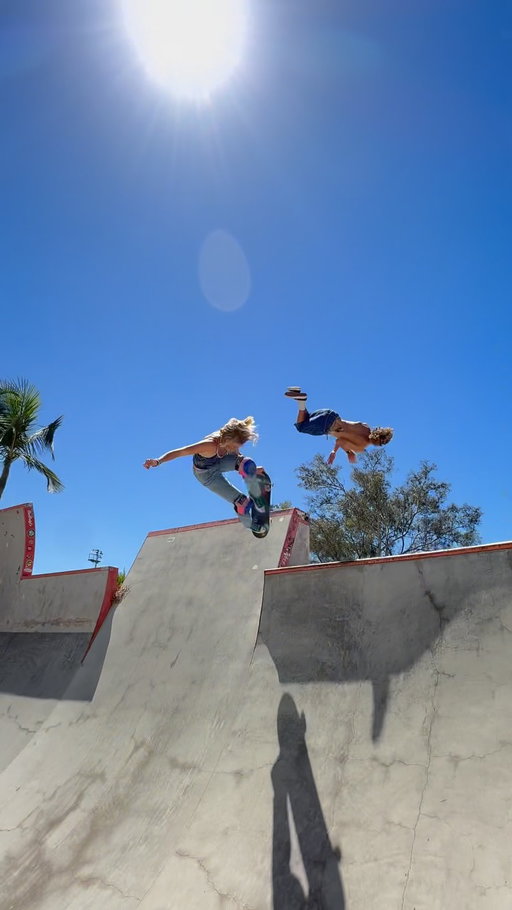 Linda Vista full pipe! ❤️ I’m over the moon about the backflip, and  he had to do it like fifty times! (Maybe twenty)
Thank you Cris! @crismateus  I loved yesterday so much, and cheers to skateboarding! I honestly feel like sometimes I just want to save lines forever and not even post them right away because they can feel so special! Keeping them in the archives is fun too, but I ended up just posting this right away cause it so much fun to film! Happy Thursday❤️ I truly believe we’re all perfectionists when it comes to the things we love, and it’s totally okay! I always try to remind myself it doesn’t have to be exactly the way I imagined it too, and that there’s more to appreciate in what actually happens! “Our best changes from moment to moment.” Gotta keep your love alive! 🥰
