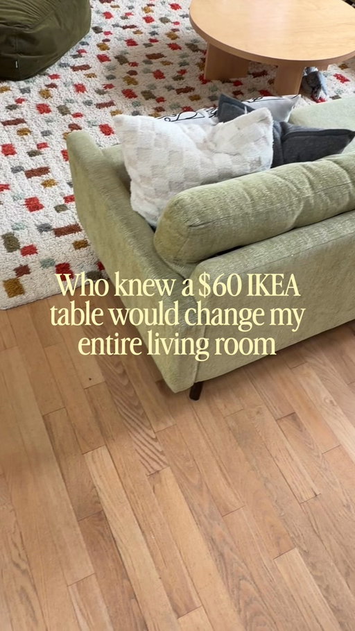Wild what a couple of $60 IKEA end tables can do to completely transform how this room not only looks but functions too!

🔗 comment IKEA for a link