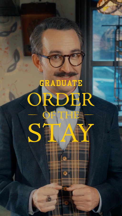 Consider this your official initiation. Welcome to the Order of the Stay. #GraduateHotels #WeAreAllStudents