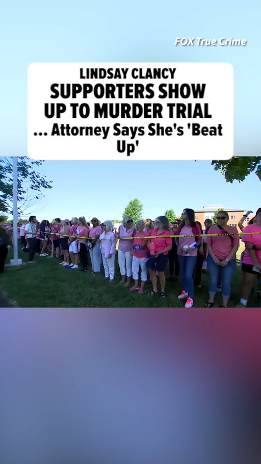 Lindsay Clancy's supporters turned out in force Thursday morning, as her murder trial entered Day 17 ... with dozens gathering outside the Massachusetts courthouse in a show of solidarity for the mom accused of murdering her three young children.

🎥: FOX True Crime