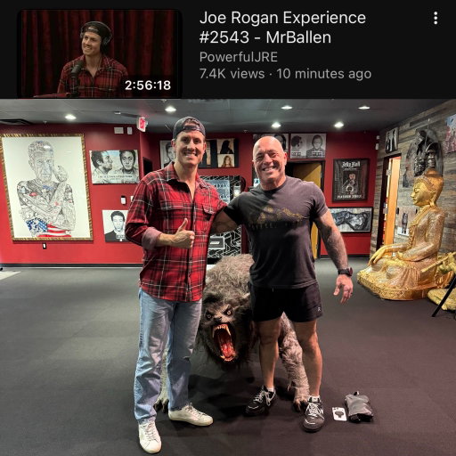 So honored to be a guest on the @joeroganexperience! (Episode just dropped today!!)

Just literally walking into Joe’s legendary studio space was so surreal! Like everyone else on the internet, I have seen that red curtain so many times on my phone screen, but to actually sit down in front of it in real life was crazy! 😂 

Joe and I told lots of stories over our 3 hour episode. I hope you enjoy it! 

Also, @joerogan and his crew couldn’t be more professional and hospitable. Truly a world class group of people. Thank you all so much!