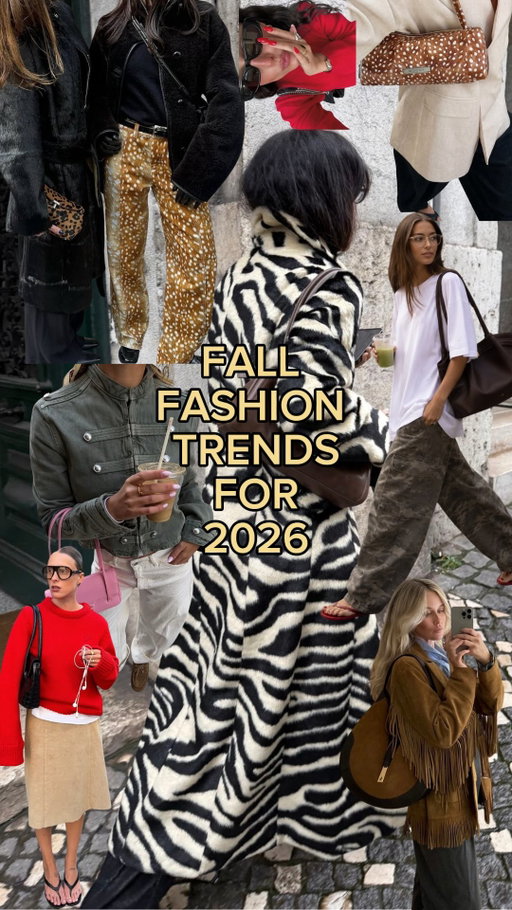 6 FALL FASHION TRENDS FOR 2026 from your online personal shopper 🫶🏻 These are the trends that are actually wearable and won’t end up on your vinted. Which is your favourite? 

1. Animal print 🦓 🦌the real spotlight is on zebra and deer print this season. I do still think leopard print is the most timeless so don’t be scared to wear your leopard print pieces 🐆

2. Camo print we’ve seen already this summer but it’s going to be huge for autumn. In jeans, cargos pants as well as utility style trousers. Remember camo print is a neutral! 

3. Pops of red ❤️ I adore this colour and it also looks amazing paired with camo, animal print and also browns and neutral shades. Red nails will forever be so chic. 

4. Military jackets. I’ve already seen these on the high street particular drummer jackets and you can also find some great pre loved ones. They look great dressed up but also worn casually with cargo pants and jeans. 

5. Fringed suede jackets, bags and ponchos are going to be huge. I do find fringing to be very timeless and again you can source some great pre loved pieces, especially suede fringed jackets. 

6. Finally plaid/check shirts. The most wearable trend. Worn with jeans or as an added layer tied around your waist they are so easy to style and come in so many colours. 

All images taken from @pinterestuk 

#fallfashion #fallfashiontrends