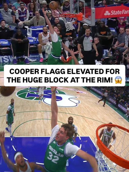 THE TIMING. THE ELEVATION. THE SWAT. @cooper_flagg somehow got his fingertips on this one last November 🤯 The reigning Kia NBA Rookie of the Year is primed to become an NBA Defense Week mainstay!