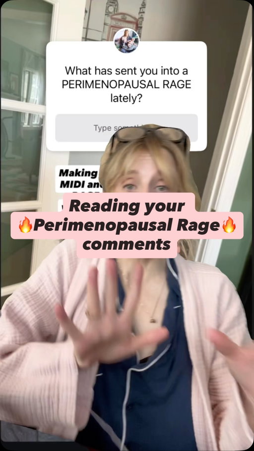What are you raging over these days?🔥 Let me know in the comments, and SHARE this with your peri-bestie who GETS IT!

And if you’re struggling with perimenopause symptoms, you’re not alone. It’s not you, it’s your hormones. Check out @midihealth 🩷

#midipartner #midihealthparter #perimenopause #menopuase #womenover40