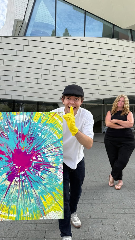 Can I get my art into a gallery? 😅🎨 Firefly AI Assistant serves up the right size asset for every feed, fast. You get free generations every day. Try it now. @adobefirefly adobefirefly #adobepartner #madewithfirefly