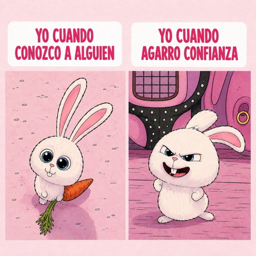 Es que tampoco puedo llegar siendo yo al 100%, se me espantan 😭