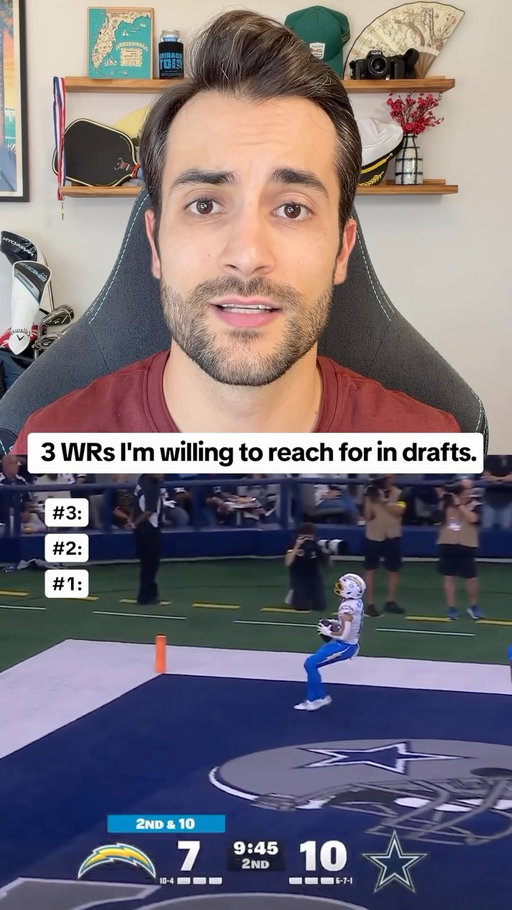 Three WRs I’m willing to reach for in fantasy drafts this year 😱

Follow @fantasybuff14 for more #fantasyfootball content to help you dominate your draft!