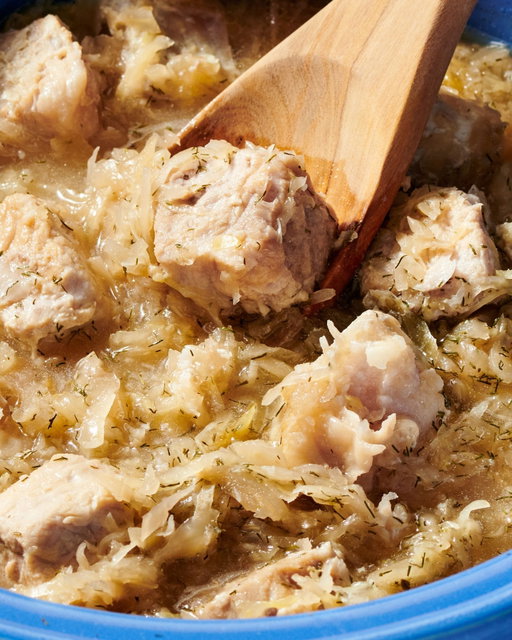 "This easy pork and sauerkraut recipe is similar to my Pennsylvania Dutch grandmother’s recipe. She used a pressure cooker, while I prefer a crockpot. I always serve this with a side of mashed potatoes and applesauce." — Allrecipes Home Cook Bianca S.

➡️ Save the recipe for this super comforting and easy Pork and Sauerkraut via the link in the @allrecipes bio!