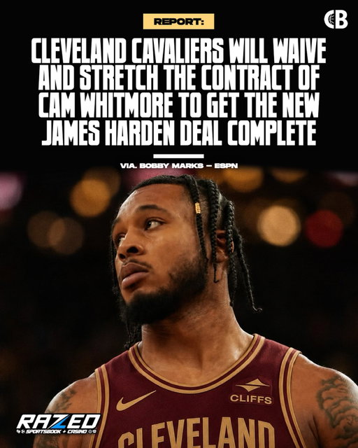 REPORT: Cleveland Cavaliers will waive & stretch the contract of newly-acquired forward Cam Whitmore to get the new James Harden $97 Million contract complete ❌💰

Whitmore will be waived when the Peyton Watson trade is finalized. 

Thoughts? 🤔