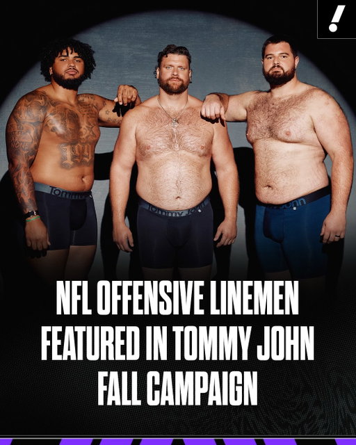 Landon Dickerson, Ted Karras and Tristan Wirfs are teaming up with Tommy John for its “Own Your Comfort” campaign, highlighting the importance of having the right support and foundation.