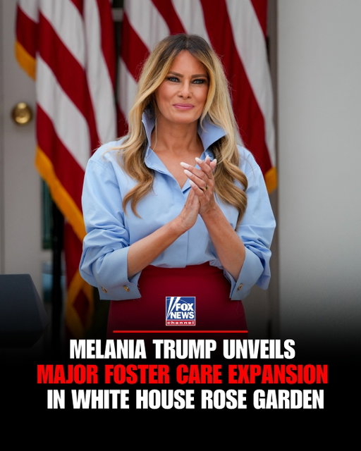 “I heard you missed me. Here I am.”

First Lady Melania Trump makes a memorable return to the spotlight during a White House Rose Garden event, drawing laughs from the crowd, including President Trump, before turning attention to a major expansion of her Fostering the Future initiative.

Dressed in red, white and blue with a patriotic IndyCar nearby, the first lady announces a $2 million scholarship partnership between Fox Corporation and IndyCar to support young Americans transitioning out of foster care.

The new commitment adds Indiana University and Purdue University to the initiative, expanding its reach to 26 colleges and universities nationwide.