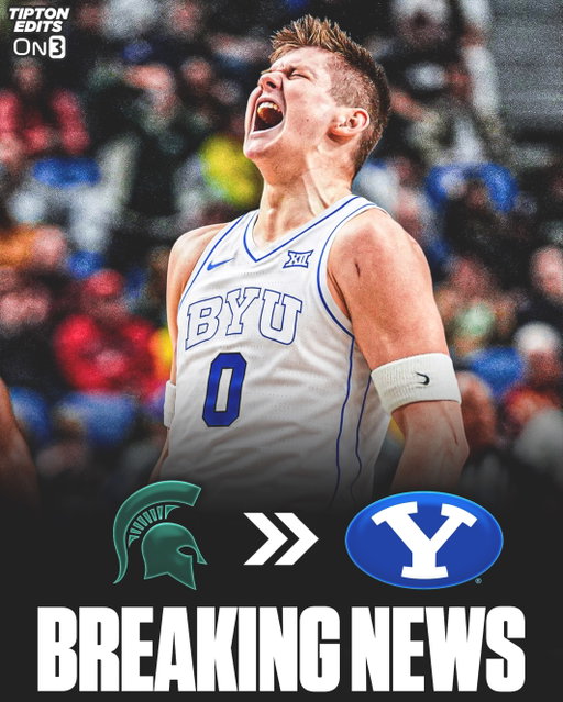 NEWS: Michigan State transfer Jaxon Kohler, arguably the top big man in the portal, has committed to BYU, source tells @On3.   The 6-9 senior averaged 12.5 points and 8.9 rebounds per game this season. Kohler played NBA Summer League with the Utah Jazz.

Follow @tiptonedits for more transfer portal news 📲