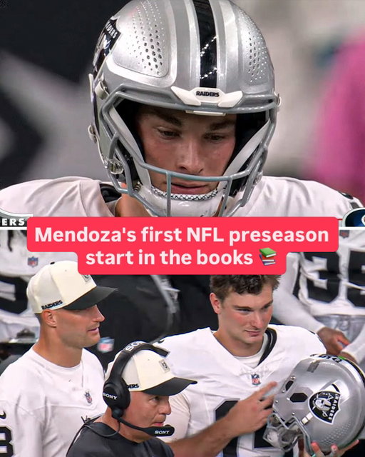 Fernando Mendoza played the entire first half in his first start of the 2026 NFL preseason.