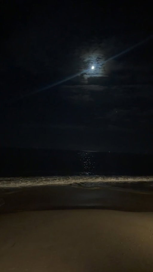 You ever just sit on the beach in Malibu at midnight and stare at the moon? 🌕