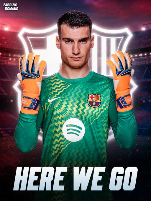 🚨 𝐇𝐄𝐑𝐄 𝐖𝐄 𝐆𝐎! Barcelona just reached verbal agreement to sign Dominik Livaković from 𝐉𝐮𝐧𝐞 𝟐𝟎𝟐𝟕 🔵🔴🇭🇷

The Croatian goalkeeper will cost €2m plus €2m add-ons as Barcelona sign him from Fenerbahçe for next season 🧤🔜

The idea is to sign Livaković for next year when Szczesny is expected to leave as new backup goalkeeper for García 🤝🏻

The plan for this season is to send Livaković out on loan 🔃