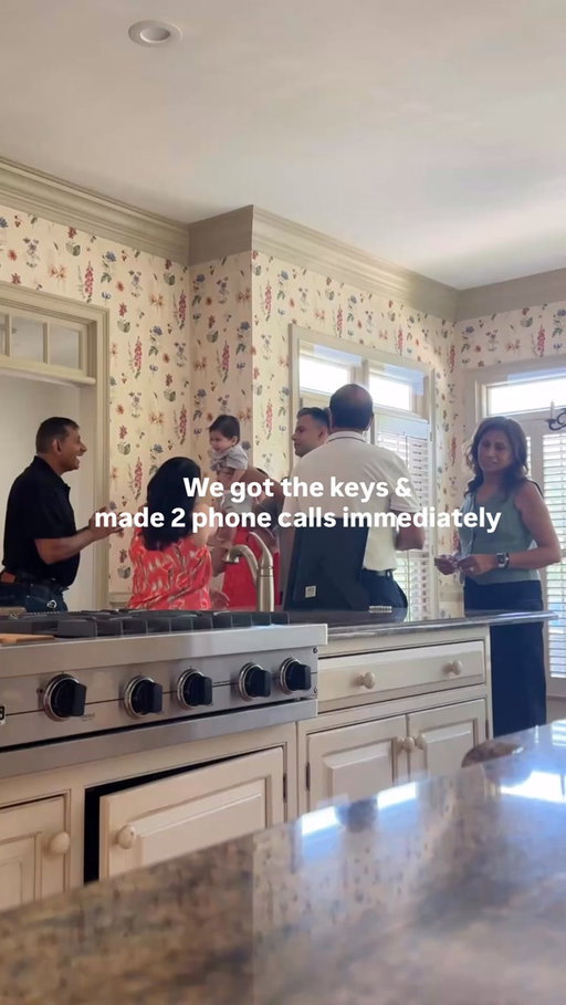 We closed on the house at 11 am. By 11:15 we’d made two phone calls, one to my parents, one to his, and the both said they were on their way. The deed made it ours. Their dua made it home.