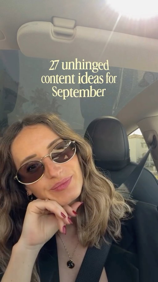 wait I need to sit with this one.

27 content ideas, because apparently one wasn’t enough 🫠

➡️ main character moments
1. Things I do to get my sparkle back
2. Things I thought I’d care about by (insert age) that I genuinely don’t
3. Things my past self wouldn’t believe about my life now
4. A love letter to the version of me that almost quit last year
5. Things I’m letting go of before July

➡️ voice note energy
6. Get ready with me to do absolutely nothing today
7. The voice note I sent my best friend about [random opinion]
8. A chaotic recap of my week in 6 photos and 0 context
9. Opening my notes app and reading the unhinged stuff
10. Things only my friends know about my business

➡️ the unfiltered cut
11. My museum of failures
12. My camera roll told a different story than my feed this month
13. 24 hours in my life but it’s mostly me staring at a Google Doc
14. What my life looked like before I figured this out (it wasn’t cute)
15. The opinion I have that I know will annoy people

➡️ hot girl summer
16. Things I’m doing this summer I wouldn’t post about last year
17. A soft launch of my June
18. Summer reset: 5 things I’m deleting before the month ends
19. The summer outfit quietly running my life right now
20. Why I’m taking my laptop to the beach and not feeling guilty about it

➡️ hills I’ll die on
21. Things I’ll never apologize for as a creator
22. Unpopular opinion: [your spiciest take from the week]
23. 3 hills I’ll die on as someone online since 2020
24. The kind of creator I refuse to become
25. My icks as a content consumer

➡️ chaos category
26. A tier list of every social media app, ranked by dopamine destruction
27. The most unhinged thing I’ve done for content (and would do again)

save this before your brain empties out again. lots of love, laura x