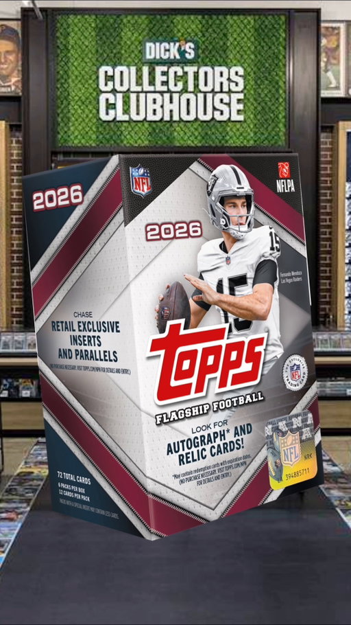 The Topps 2026 Flagship Football Cards are here! 🏈 Who's your chase for the set?