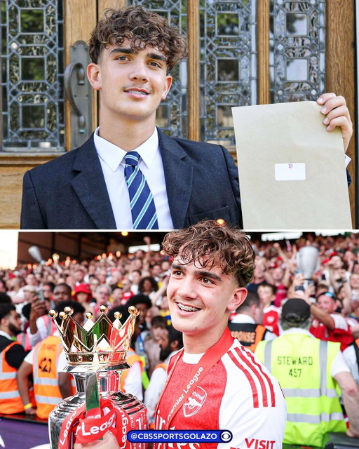 Max Dowman collected his GCSE results yesterday, just a few months after lifting the Premier League trophy 🏆

What a life 😅