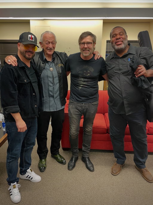 Playing with and meeting Charlie Musselwhite, wow, such an honor. What a life he has lived, what a treasured soul and musician. An example, we admire John Lee Hooker so much, well...he was the best man at Charlie's wedding. That is how he has rolled in his life. Not only playing with the masters, but being a dear friend with them. I was blown away to meet him.

It took all I (Chris) could do to pick my jaw up off the floor as Charlie told his stories, prompted by my childlike questions about his friends. Friends to him, but to us, musicians we idolize: Muddy Waters, Little Walter, JB Hutto, and on and on. Unforgettable.

We also had the pleasure of meeting @kirkfletchermusic, someone we've been admiring for years an amazing player and kind kind spirit.

Catch Charlie's new record with our friends in @ga20band. Thank you Charlie for playing with us, and we hope to see you again on that road. 💙 Chris, Alex, Marc.  @charliemusselwhiteofficial