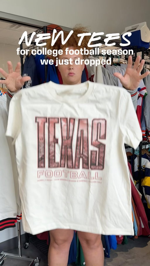 We just dropped a TON of new tees for college football season!! Available for over 70 schools 😮‍💨 shop Your Game Day Collection at the link in bio 🏈