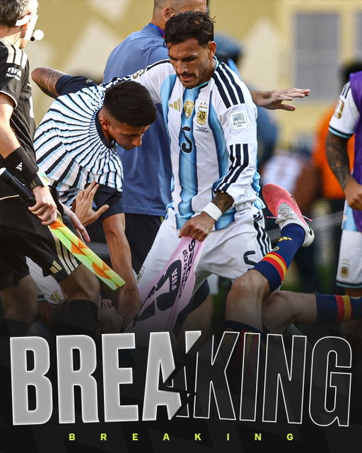 Leandro Parades has been handed a 10-game ban for his actions following the full time whistle in the World Cup final ❌😤

Four other members of the Argetinian delegation have also been handed fines and bans and the Argentinian FA have been ordered to play their next two home games at 50% capacity 😯

❌ Leandro Paredes: 10-game ban and a $90,000 fine
❌ Nahuel Molina: 7-game ban and a $90,000 fine
❌ Thiago Almada: 1-game ban and a $30,000 fine
❌ Roberto Ayala: 3-game ban and a $30,000 fine
❌ Pablo Martín Páez Gavira: 1-game ban and a $30,000 fine
🏟️ Argentina: Next 2 home matches limited to 50% capacity
💰 AFA: $321,000 fine
💰 $100,000 must be invested in an anti-discrimination plan