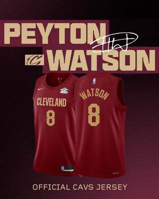 Peyton Watson is now a Cleveland Cavalier! Get his official Cavs jersey now and welcome him to The Land.

#LetEmKnow