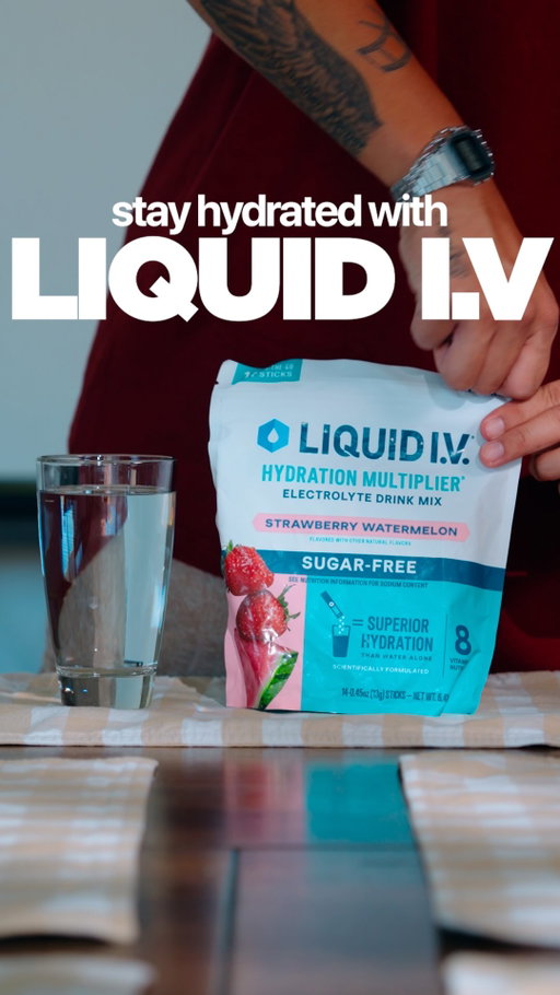 Travel days call for hydration💧 @liquidiv is always coming along for the ride. #LiquidIVPartner