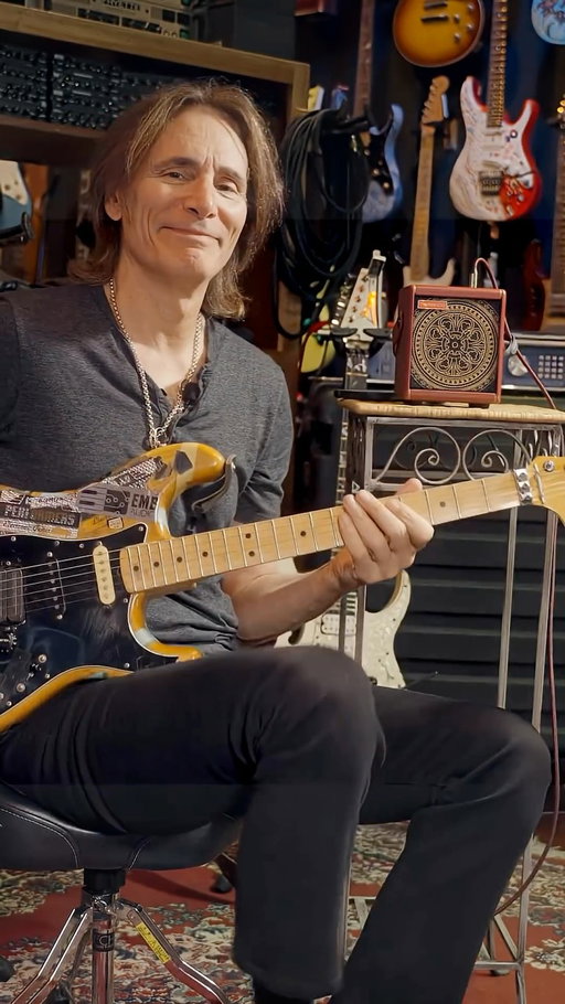 Flashback Friday: Sitting down w/ @stevevaihimself himself for an epic guitar tour at the Harmony Hut. Which guitar is your favorite?